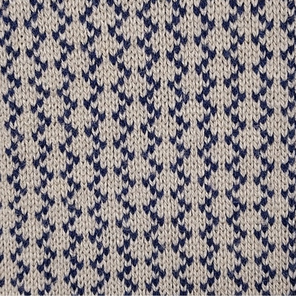 Betsey Johnson Cream and Blue Patterned Cape - Picture 5 of 10